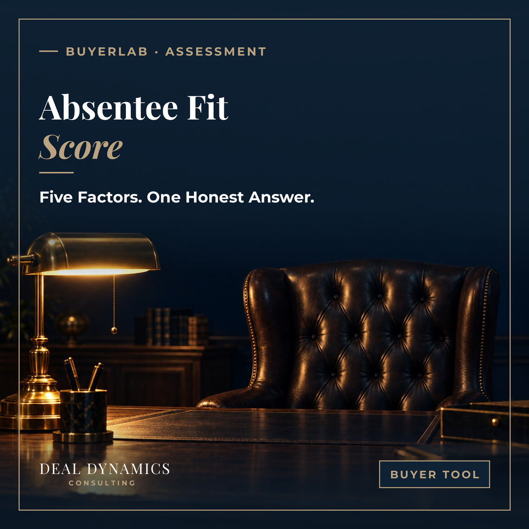 Absentee Fit Score by Deal Dynamics Consulting