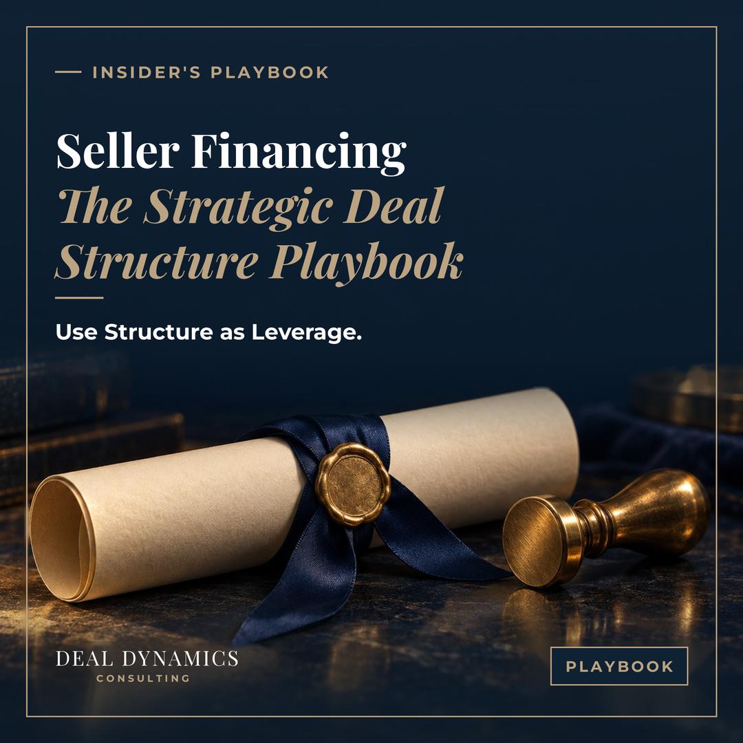 The Seller Financing Playbook by Deal Dynamics Consulting