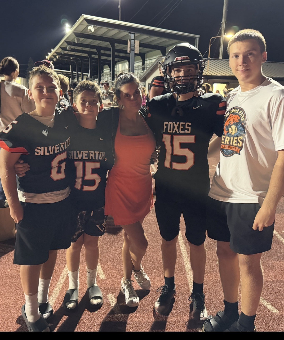 Family football photo